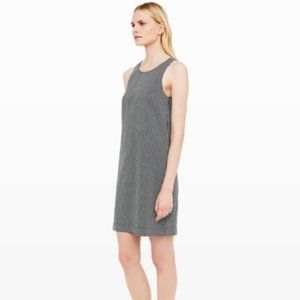 Club Monaco - Striped Cotton Sleeveless Sidra Shift Dress